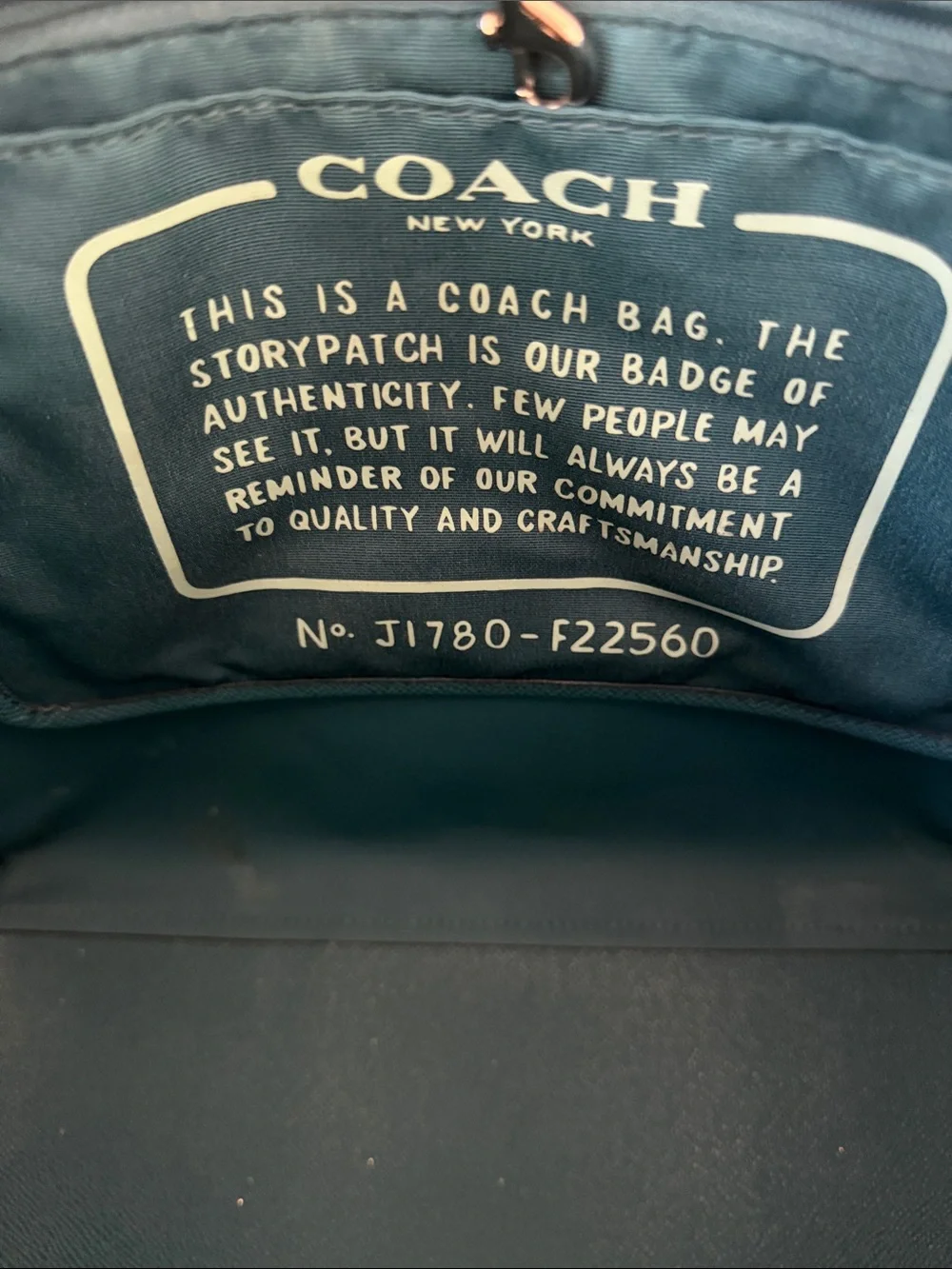 Coach Ombre Teal Tote with Floral Scarf